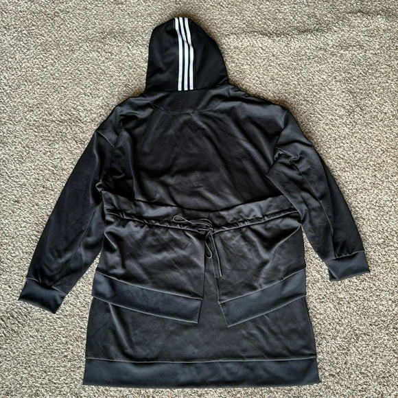 Adidas X J KOO Women’s L Hoodie Black Hi Low - Picture 2 of 4